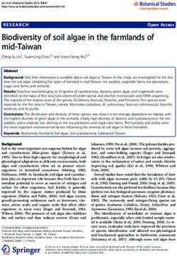 Biodiversity of soil algae in the farmlands of mid-Taiwan