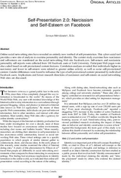 Self-Presentation 2.0: Narcissism and Self-Esteem on Facebook