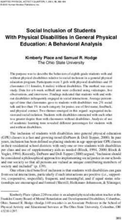 Social Inclusion of Students With Physical Disabilities in General Physical Education: A Behavioral Analysis