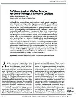 The Stigmas Associated With Teen Parenting: How Gender-Stereotypical Expectations Contribute - Psi Chi