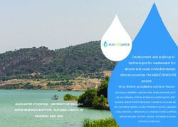 Development and scale-up of technologies for wastewater tre-atment and reuse in Mediterranean African countries: the MADFORWATER