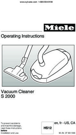 Operating Instructions - Vacuum Cleaner S 2000 HS12