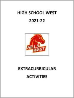 HIGH SCHOOL WEST - EXTRACURRICULAR ACTIVITIES 2021-22