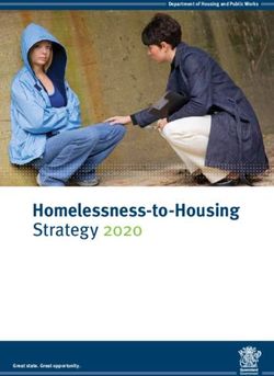 Homelessness-to-Housing Strategy 2020 - Department of Housing and Public Works