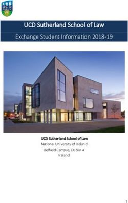 UCD Sutherland School of Law Exchange Student Information 2018-19 - UCD Sutherland School of Law National University of Ireland - Faculty of Law, HKU