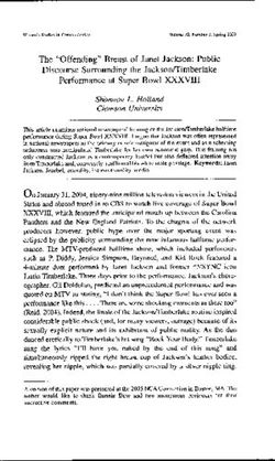 The "Offending" Breast of Janet Jackson: Public Discourse Surrounding the Jackson/Timberlake Performance at Super Bowl XXXVIII