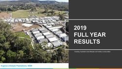 FULL YEAR RESULTS 2019 - Ingenia Lifestyle Plantations, NSW