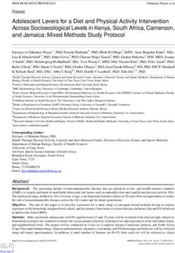 Adolescent Levers for a Diet and Physical Activity Intervention Across Socioecological Levels in Kenya, South Africa, Cameroon, and Jamaica: Mixed ...