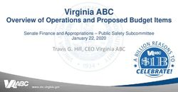 Virginia ABC Overview of Operations and Proposed Budget Items - Travis G. Hill, CEO Virginia ABC