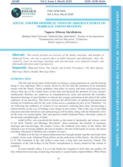 SOCIAL AND PHILOSOPHICAL VIEWS OF ABDURAUF FITRAT ON MARRIAGE AND ITS BENEFITS