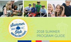 2018 Summer program guide - Norfolk Collegiate School