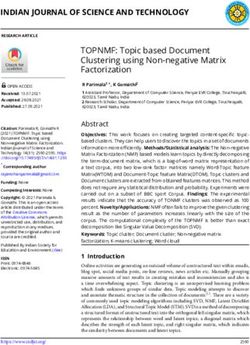 INDIAN JOURNAL OF SCIENCE AND TECHNOLOGY