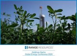 Goldman Sachs Global Energy Conference 2020 - Range Resources