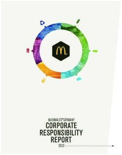 CORPORATE MCDONALD'S GERMANY - REPORT RESPONSIBILITY - MCDONALD'S