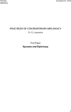 PRACTICES OF CONTEMPORARY DIPLOMACY - Spouses and Diplomacy Pr. C. Lequesne