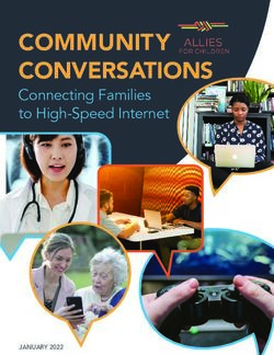 COMMUNITY CONVERSATIONS - Connecting Families to High-Speed Internet - JANUARY 2022 - Allies for Children