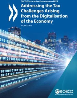 Addressing the Tax Challenges Arising from the Digitalisation of the Economy - OECD/G20 Inclusive Framework on BEPS