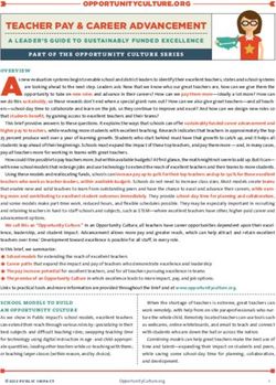 TEACHER PAY & CAREER ADVANCEMENT - A LEADER'S GUIDE TO SUSTAINABLY FUNDED EXCELLENCE