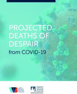 PROJECTED DEATHS OF DESPAIR - from COVID-19 - Well Being Trust