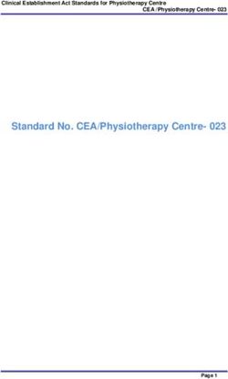 Standard No. CEA/Physiotherapy Centre- 023