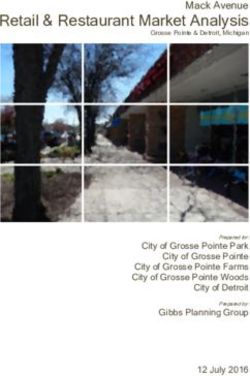 Retail & Restaurant Market Analysis - Mack Avenue - Grosse Pointe Chamber of Commerce