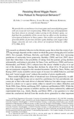 Resisting Moral Wiggle Room: How Robust Is Reciprocal Behavior?