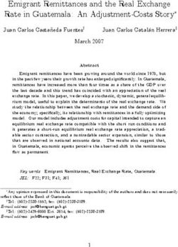 Emigrant Remittances and the Real Exchange Rate in Guatemala: An Adjustment-Costs Story