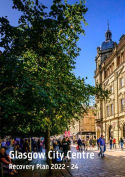 Glasgow City Centre Recovery Plan 2022
