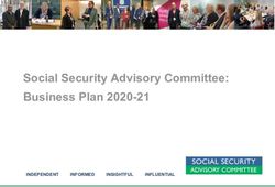 Social Security Advisory Committee: Business Plan 2020-21 - INDEPENDENT INFORMED 2021