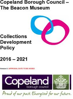 Copeland Borough Council - The Beacon Museum Collections Development Policy 2016 2021 - Version 3: APPROVAL DATE TO BE ADDED
