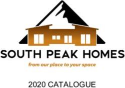 2020 CATALOGUE - South Peak Homes