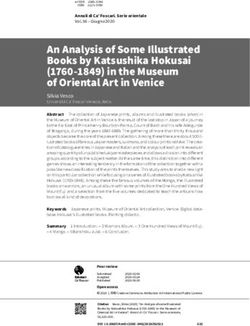 An Analysis of Some Illustrated Books by Katsushika Hokusai (1760-1849) in the Museum of Oriental Art in Venice