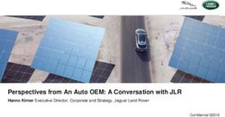 Perspectives from An Auto OEM: A Conversation with JLR - Hanno Kirner Executive Director, Corporate and Strategy, Jaguar Land Rover