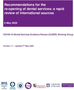 Recommendations for the re-opening of dental services: a rapid review of international sources - 6 May 2020 - Secib