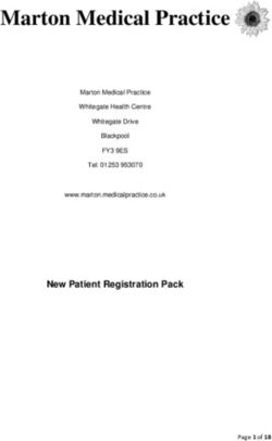 Marton Medical Practice - New Patient Registration Pack