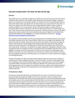 Executive Compensation: The Good, the Bad and the Ugly