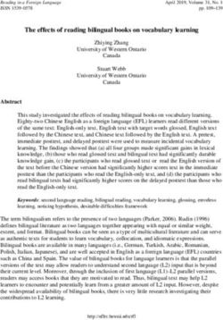 The effects of reading bilingual books on vocabulary learning - Semantic Scholar