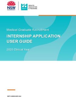 INTERNSHIP APPLICATION USER GUIDE - Medical Graduate Recruitment 2020 Clinical Year - Squarespace
