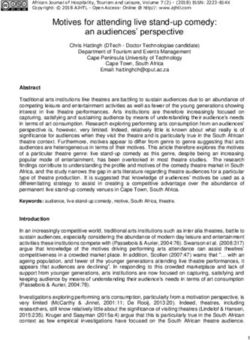 Motives for attending live stand-up comedy: an audiences' perspective