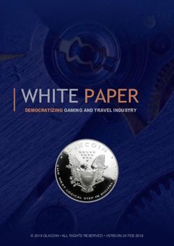 WHITE PAPER DEMOCRATIZING GAMING AND TRAVEL INDUSTRY - OLX Coin