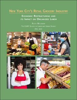 NEW YORK CITY'S RETAIL GROCERY INDUSTRY - ECONOMIC RESTRUCTURING AND ITS IMPACT ON ORGANIZED LABOR - CUNY SCHOOL OF ...