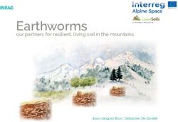Earthworms our partners for resilient, living soil in the mountains - The Alpine Soils Platform