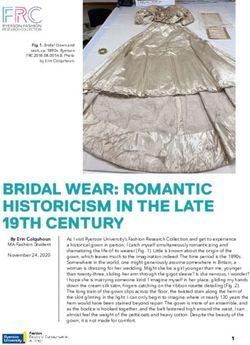 BRIDAL WEAR: ROMANTIC HISTORICISM IN THE LATE 19TH CENTURY