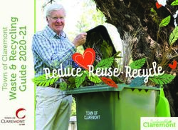 R e duce Reuse Recyc - Town of Claremont