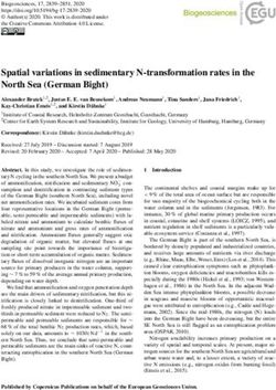 Spatial variations in sedimentary N-transformation rates in the North Sea (German Bight) - Biogeosciences