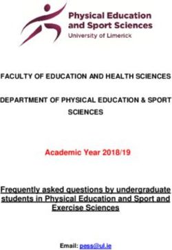 Academic Year 2018/19 Frequently asked questions by undergraduate students in Physical Education and Sport and Exercise Sciences - FACULTY OF ...