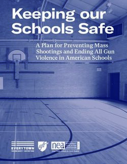 Keeping our Schools Safe - A Plan for Preventing Mass Shootings and Ending All Gun Violence in American Schools