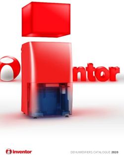 DEHUMIDIFIERS CATALOGUE 2020