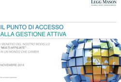IL PUNTO DI ACCESSO ALLA GESTIONE ATTIVA - I BENEFICI DEL NOSTRO MODELLO "MULTI-AFFILIATE" IN UN MONDO CHE CAMBIA - Itinerari Previdenziali