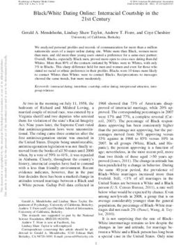 Black/White Dating Online: Interracial Courtship in the 21st Century